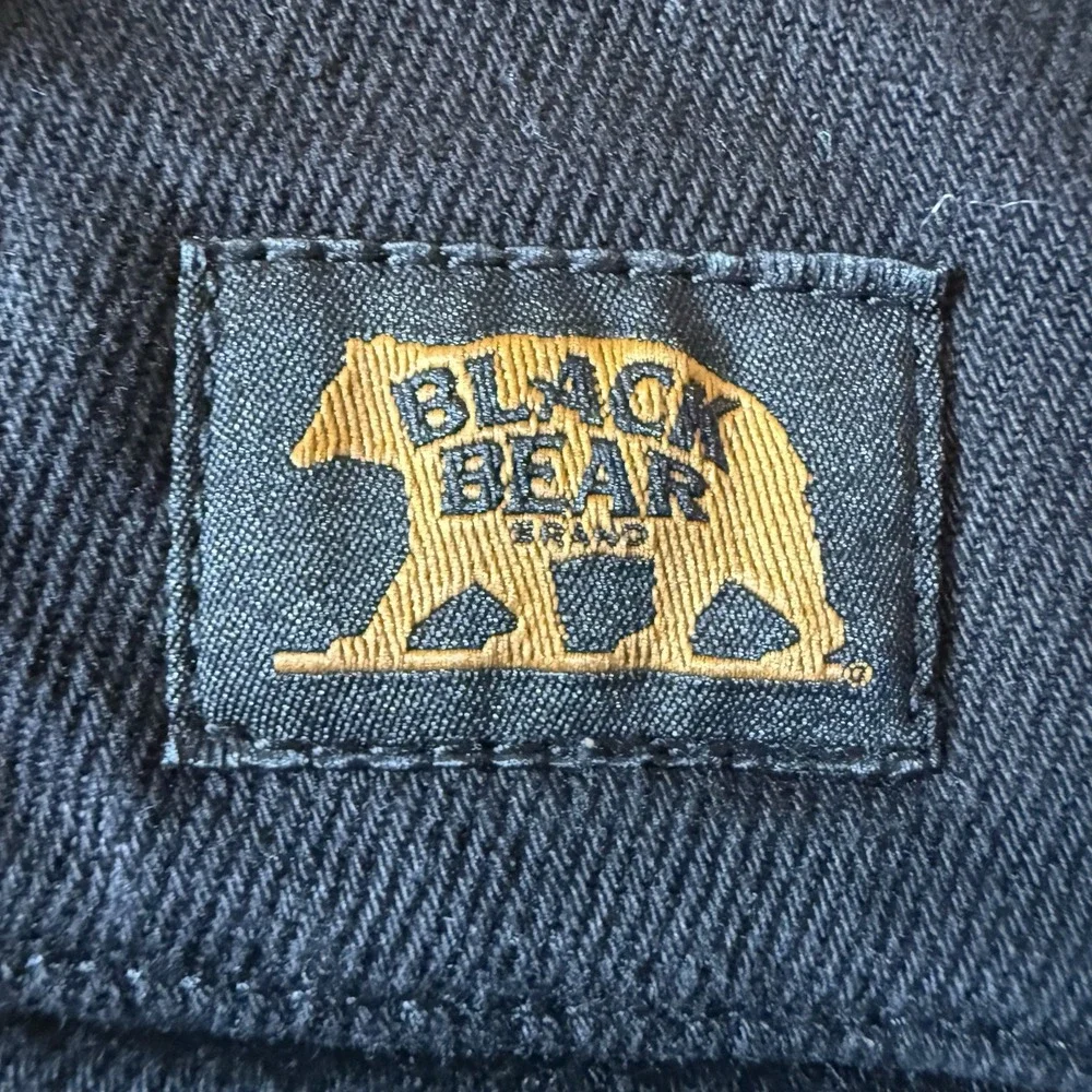 Black Bear Brand Men's Black Utility Carpenter Canvas Workwear Pants Size 38